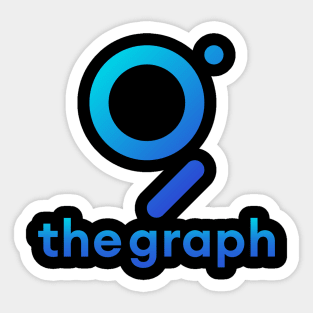 The graph  Crypto Cryptocurrency Grt  coin token Sticker